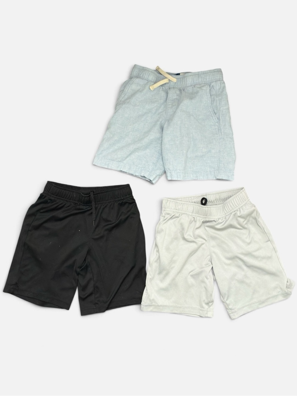 Kids Shorts Five- piece Lot in Black & Gray & Blue